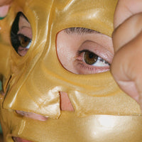 Close up of Hydra Lift Golden Facial Treatment Mask.