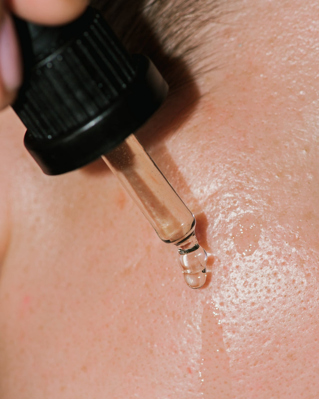 Close up of Pa+G Hyperpigmentation Concentrate on skin.